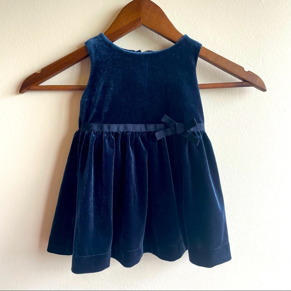 3/$25 🌻 Joe Fresh Navy Blue Dress Size 6-12 Months